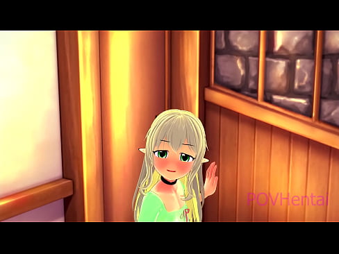 ❤️ (Pakute) Ọmọbinrin Elvish ṣe iranlọwọ fun ọ lati wẹ oju rẹ. ❤️ Iwa onihoho furo